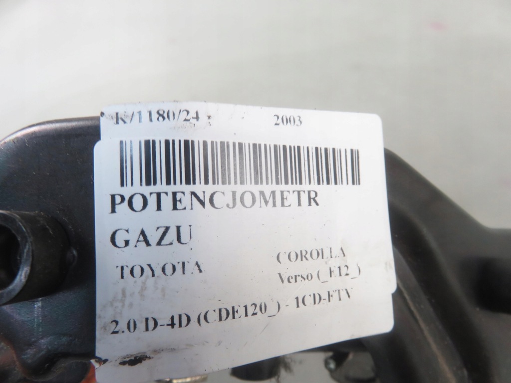 фото №7, Потенциометр газа toyota corolla verso 2.0 d 8928147010 1983003010