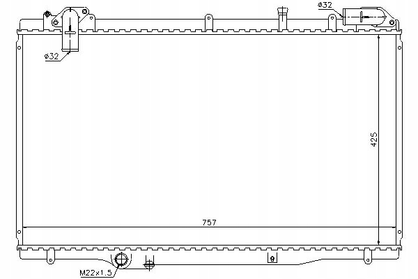 Nissens радіатор двигуна renault espace 3 2.2d Ціна