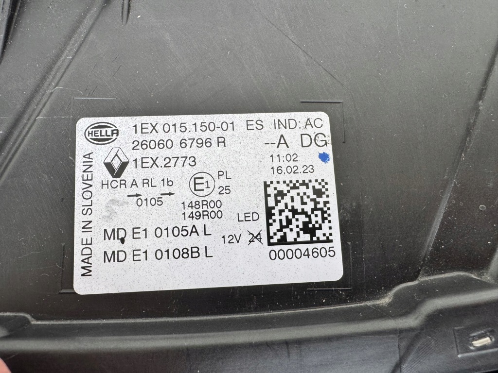 Лампа фара левый full led renault austral 260606796r Киев