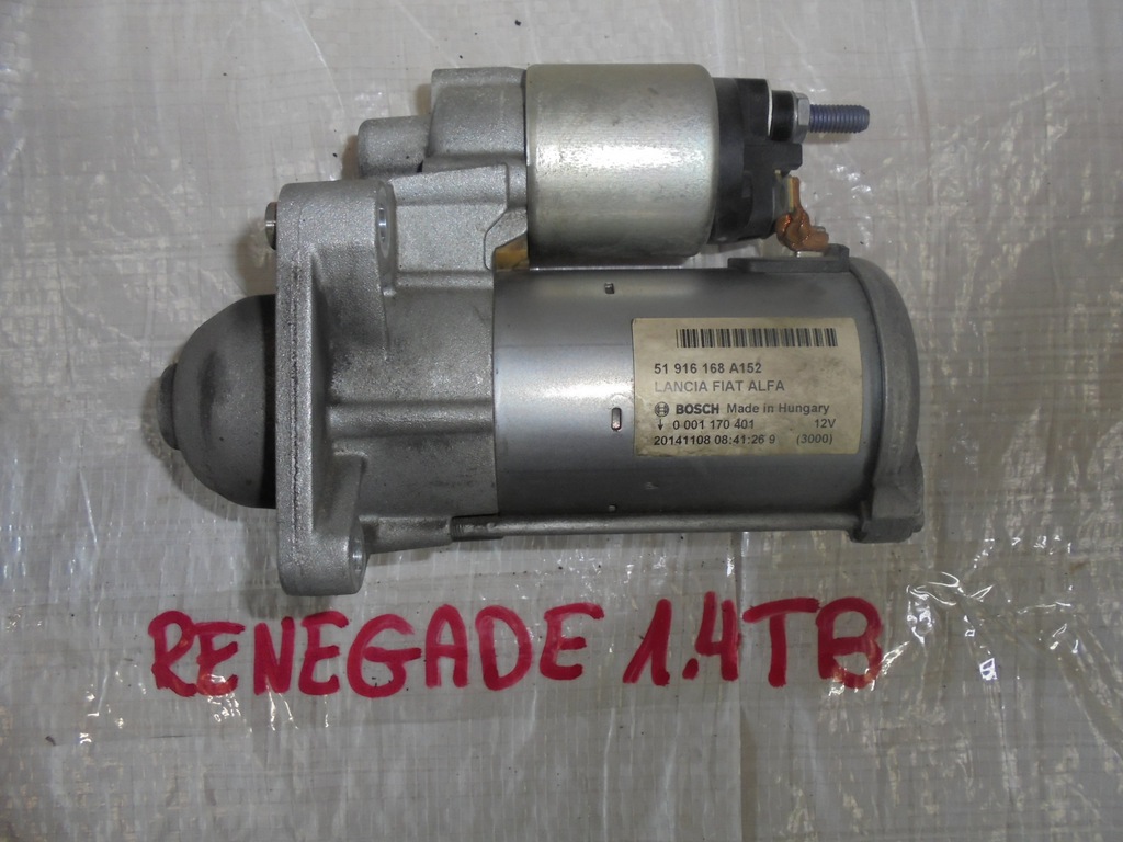 фото №1, Стартер jeep renegade 1.4 51916168