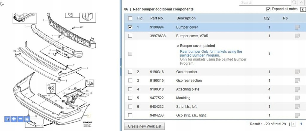 фото №11, Volvo v70 2005 бамперы