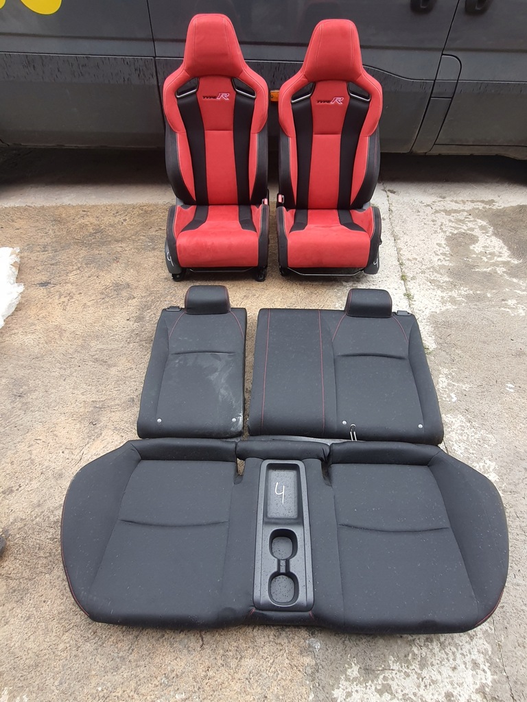 фото №1, Honda civic x type r 17- сиденья заднее сиденье обшивки