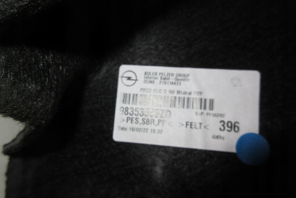 фото №5, Opel mokka b обшивка обивка багажника правый задняя