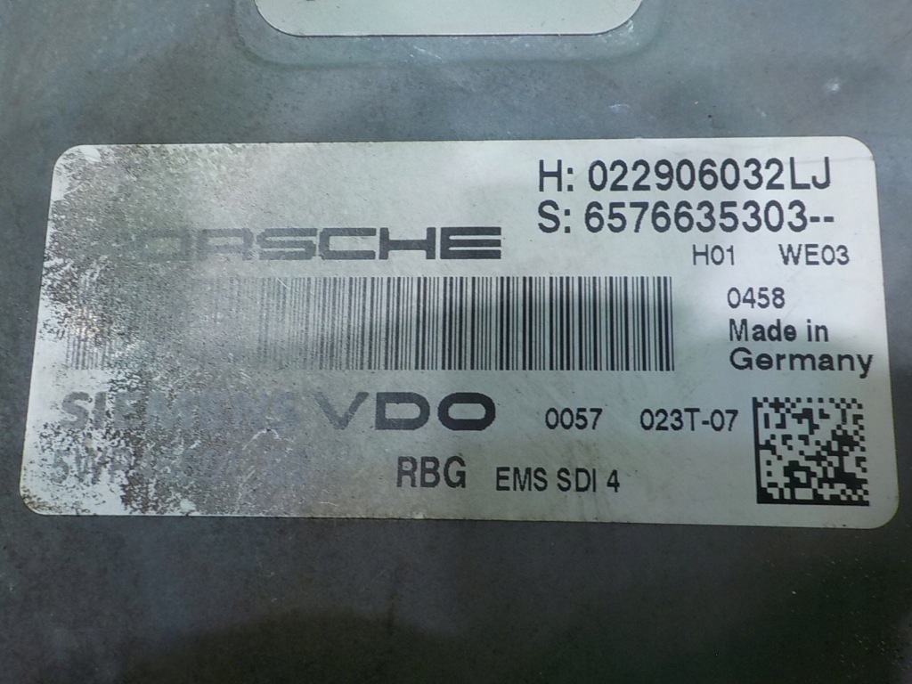 Porsche cayenne рестайлінг  4.8 b 07r 5d блок керування бортовий комп'ютер двигуна 022906032lj Недорого