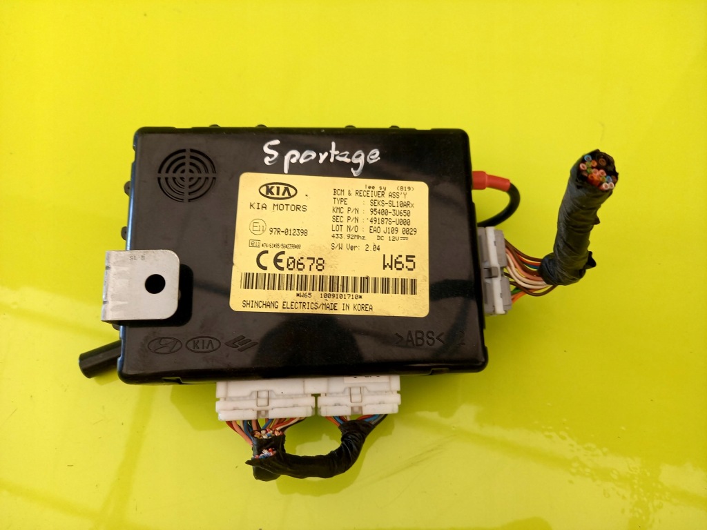 фото №1, Модуль bcm 95400-3u650 1.6 gdi kia sportage iii 12r