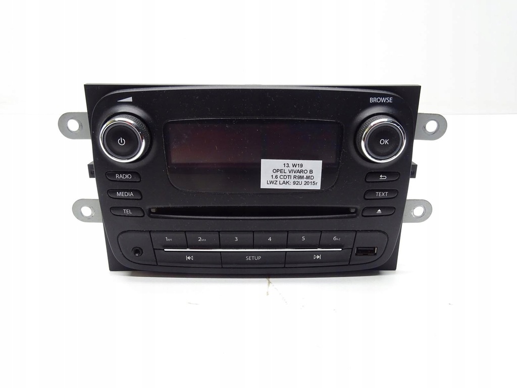 фото №1, Радіо радіопрогравач cd 93458577 opel vivaro b trafic iii