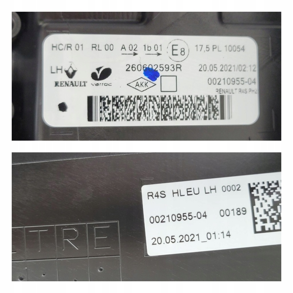 Лампа ліва перед renault twingo iii lift 2018- led 260602593r Зі Шроту