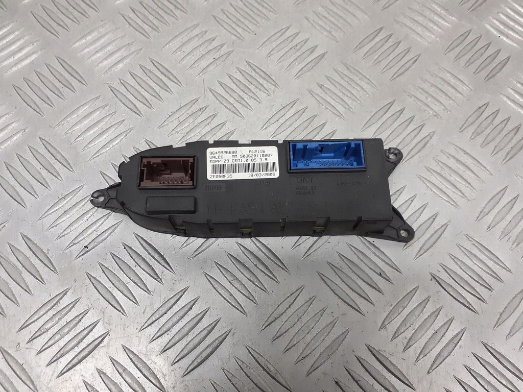 фото №1, Модуль блок керування двері правий перед peugeot 607