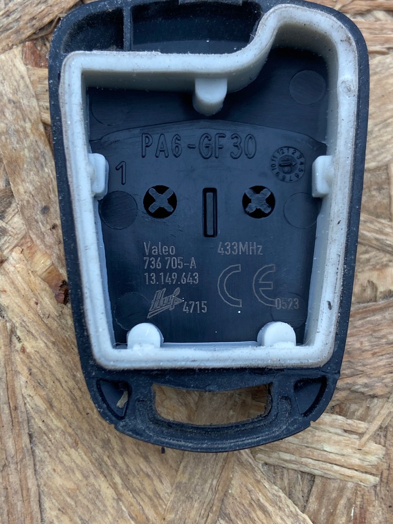 фото №5, Ключ pilot opel corsa d astra h zafira b 433mhz 13149645 13.149.645