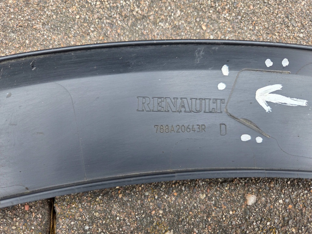 фото №9, Renault captur i молдинг накладка крыла правый задняя 788a20643r 13-2019