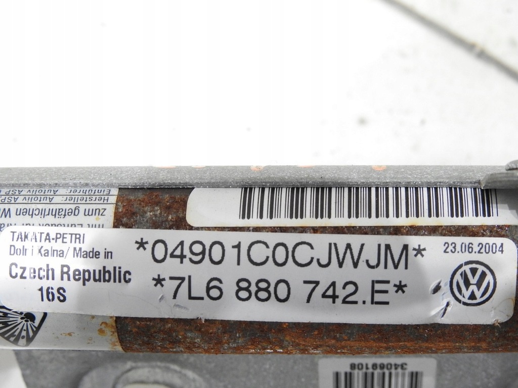 фото №8, Шторка безопасности подушка безопасности правая vw touareg i 7l6880742e