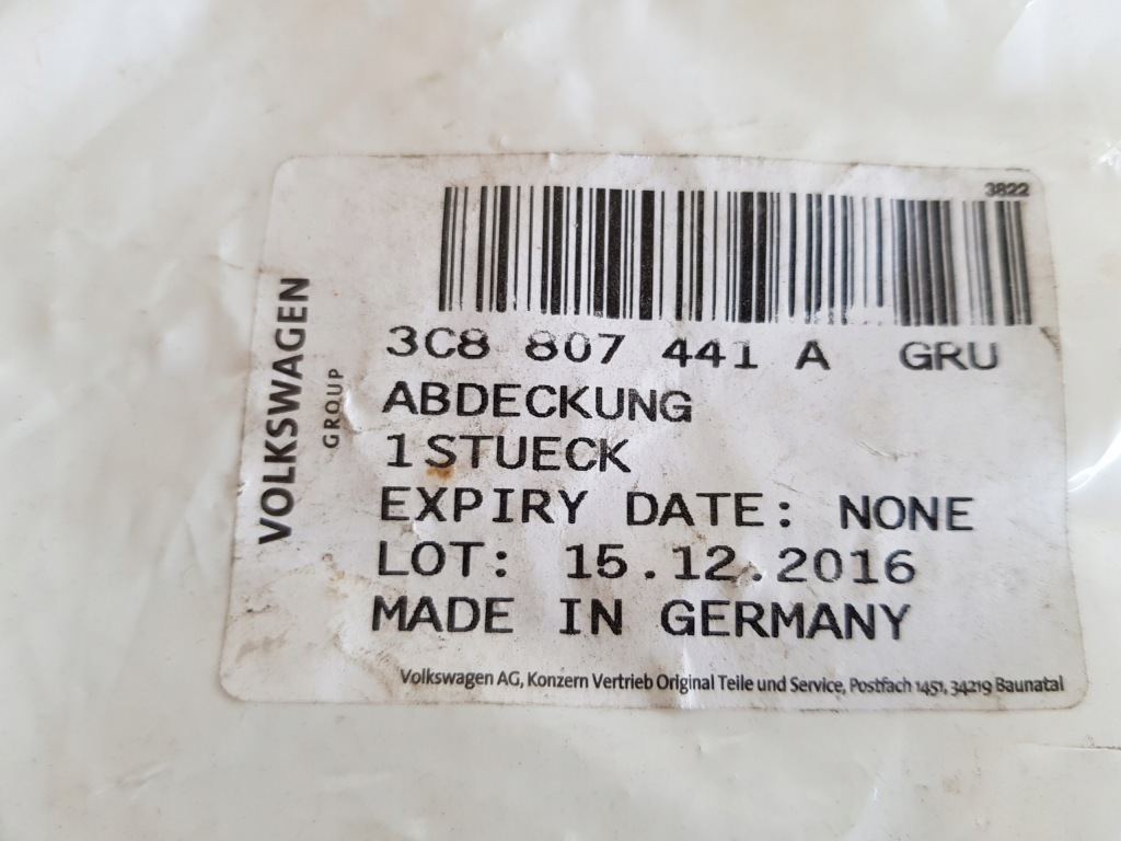 фото №4, Vw passat cc lift заглушка фаркоп бампера задня 3c0