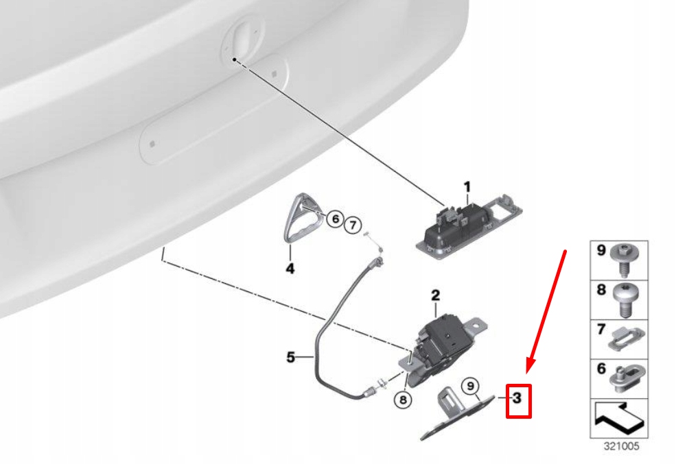 фото №12, Bmw 2 coupe f22, f87 замок крышки багажника 51247304559 7304559