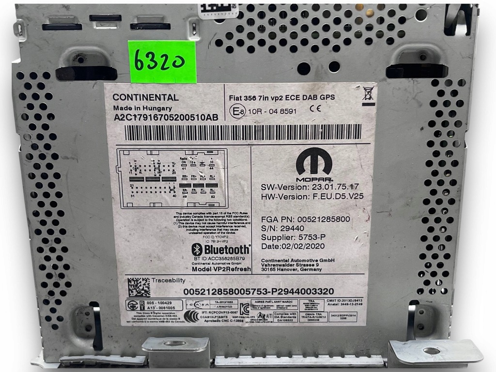 фото №2, Fiat tipo ii радио '00521285800#d