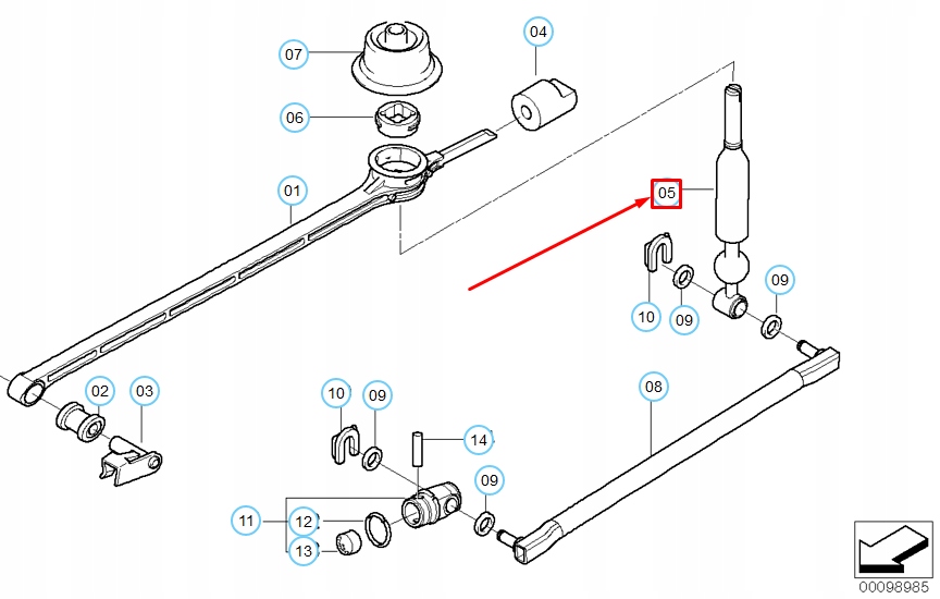 фото №9, Рычаг переключения передач bmw z4 e85 25117543192 7543192
