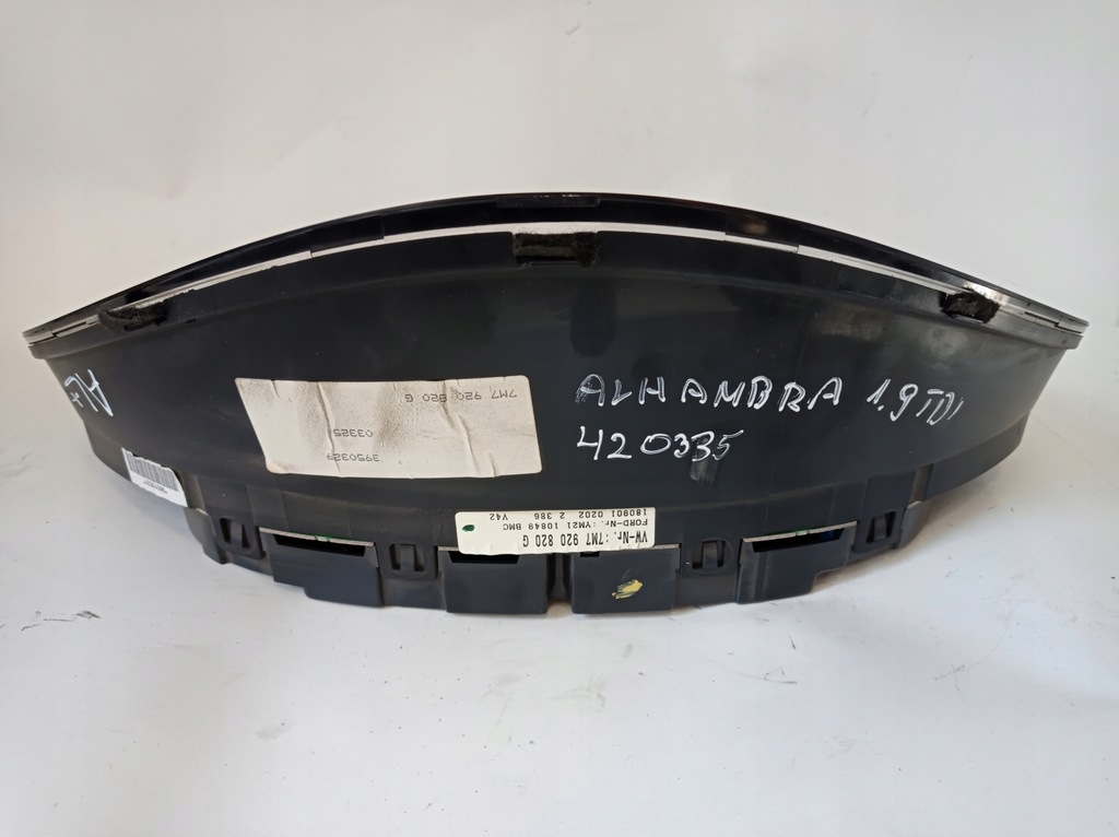 фото №7, Лічильник прилади alhambra 1.9 tdi 420 tyś 7m7920820g