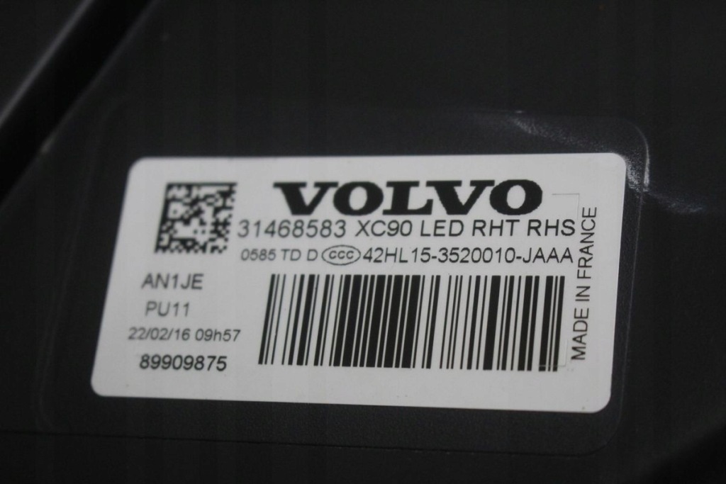 фото №6, Лампа права volvo xc90 full led 31468583