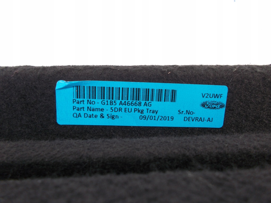 фото №9, Полка багажника задняя задняя ford ka + plus g1b5a46668ag 2019r