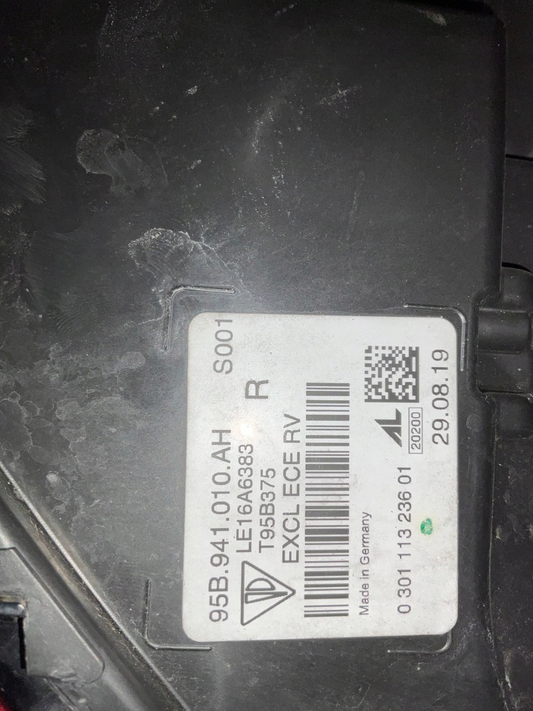 фото №9, Porsche macan 95b lift лампа правая перед full led 95b941010ah оригинал