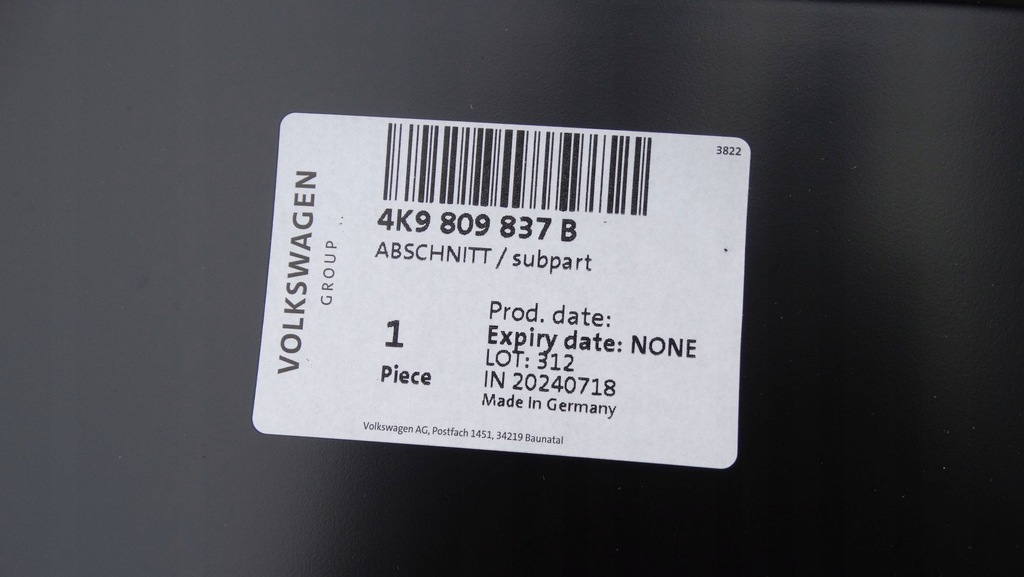 фото №5, Крыло левый задняя 4k9809837b audi a6 c8 kombi гибрид новый