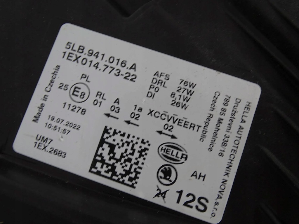 фото №9, Лампа перед передняя правая skoda enyaq