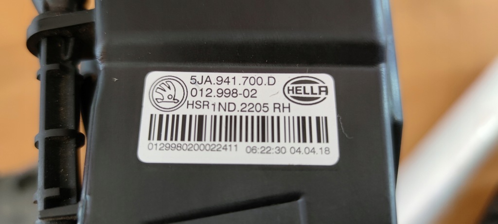 фото №3, Skoda rapid правий протитуманна фара 2017 rok idealny nówka