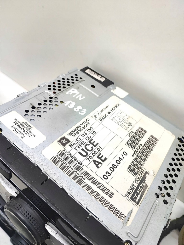 фото №11, Opel signum 2004 панель / радиопроигрыватель cd/dvd/gps