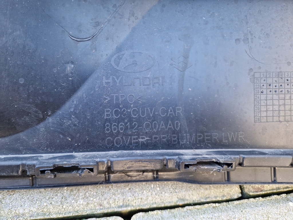 фото №10, Бампер накладка-спойлер накладка w бампер задняя hyundai bayon