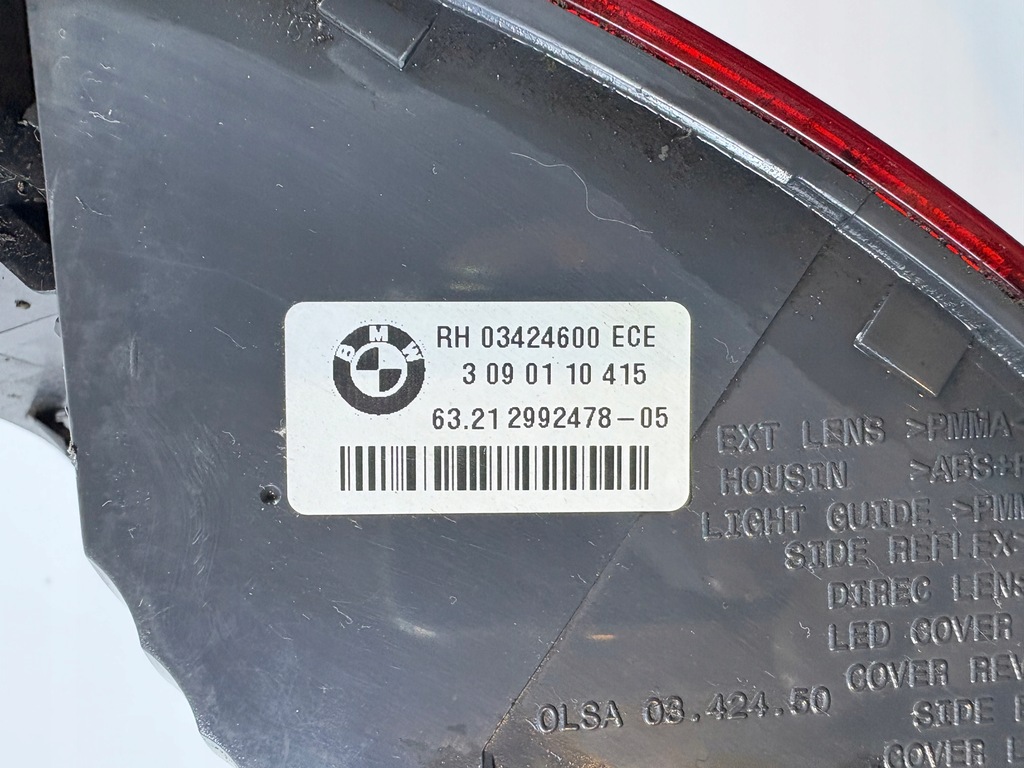 фото №9, Bmw x1 e84 лампа задняя правая задняя europa 2992478