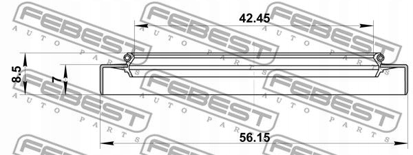 Сальник полуось mazda 3 bk 2003-2006 европа  | 95gdy-44560709x febest Недорого