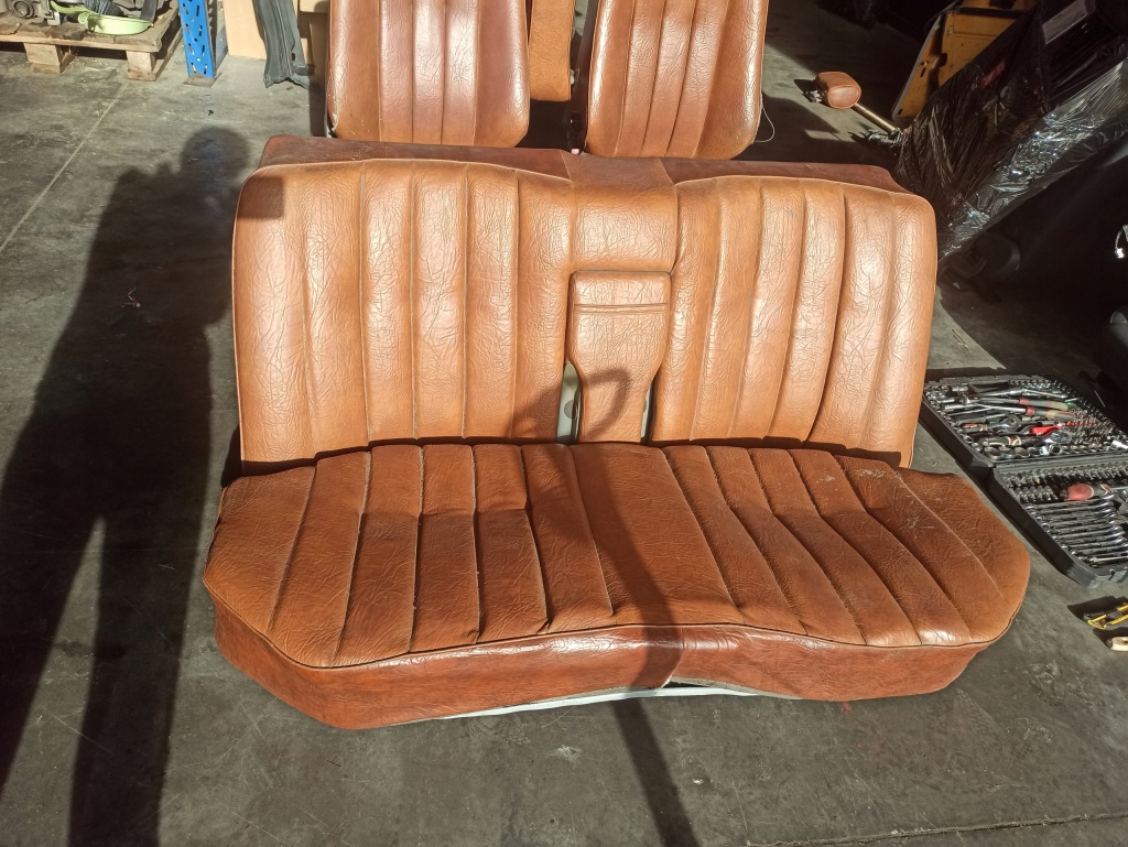 фото №6, Mercedes w124 комплект салон сидіння заднє сидіння обшивки шкіра