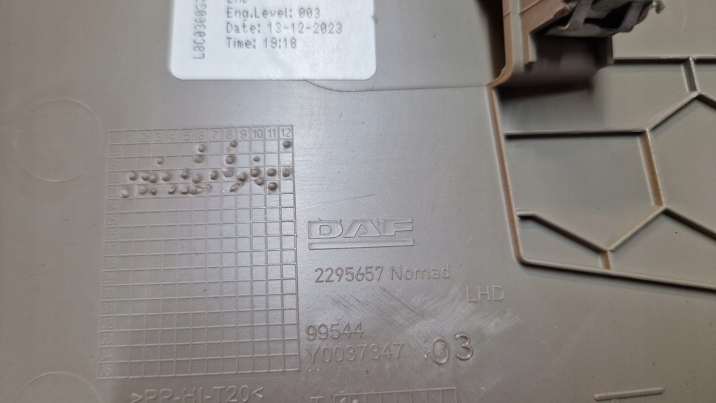 фото №5, Панель приладів приладова element захист консолі daf xf xg xg+ 2295657