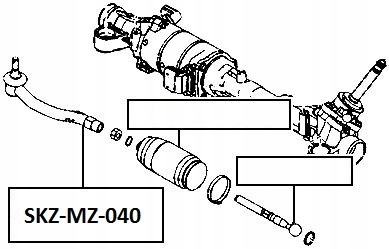 фото №2, Наконечник тяга mazda 6 gh 07- /правая/