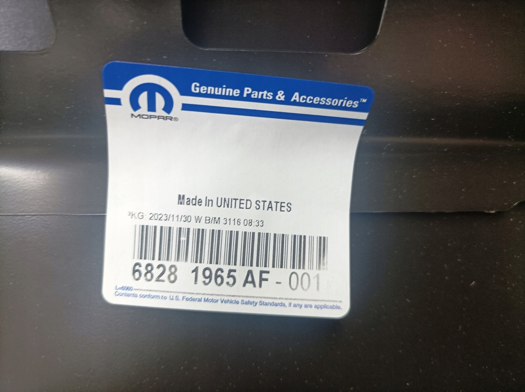 фото №10, Капот jeep wrangler jl nowa oryg 68281965af