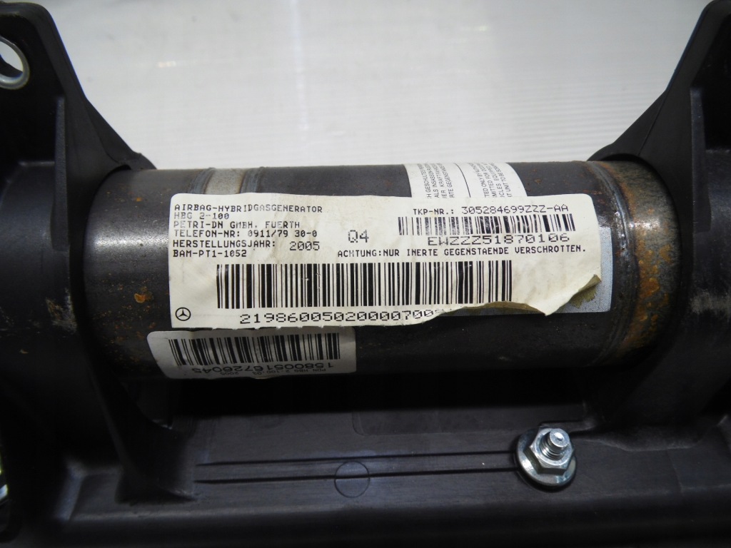 фото №2, Подушка безпеки подушка пасажира mercedes w219