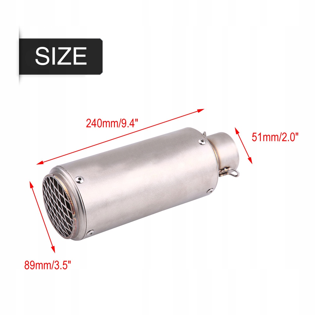 фото №14, Труба выхлопная глушителя мотоцикл kaliber 51mm