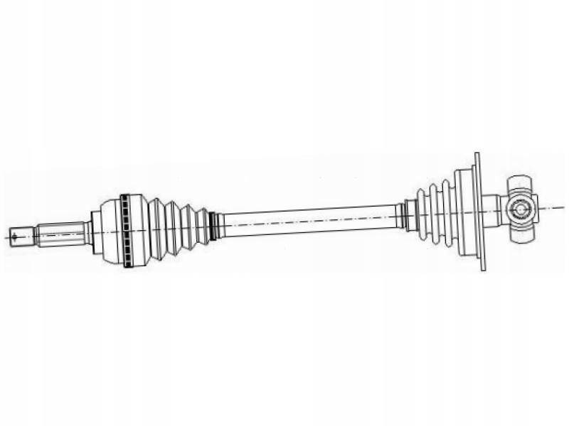 фото №2, Приводной вал перед левая nissan primastar 2.5 03-06