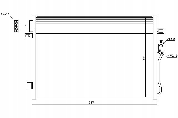 фото №1, Nissens радиатор кондиционера dodge journey