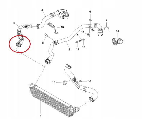 фото №2, Шланг труба turbo renault master iii 2.3 dci 1249199s02, 95529402