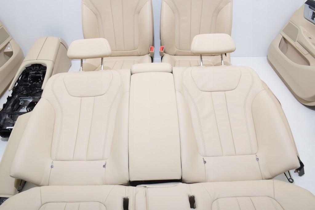 фото №9, Bmw 7 g12 g11 сиденья заднее сиденье обшивки туннель lccy кожа dakota canberra бежевый