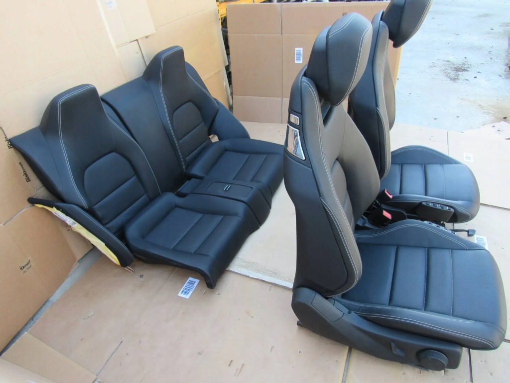 Mercedes e c207 w207 207 coupe сиденья заднее сиденье салон кожа комплект Оригинал