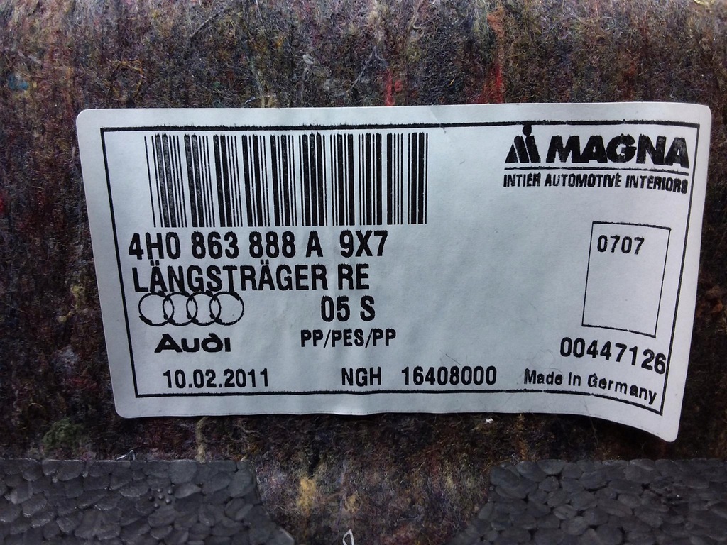 фото №5, Audi a8 d4 обшивка багажника правая 4h0863888a