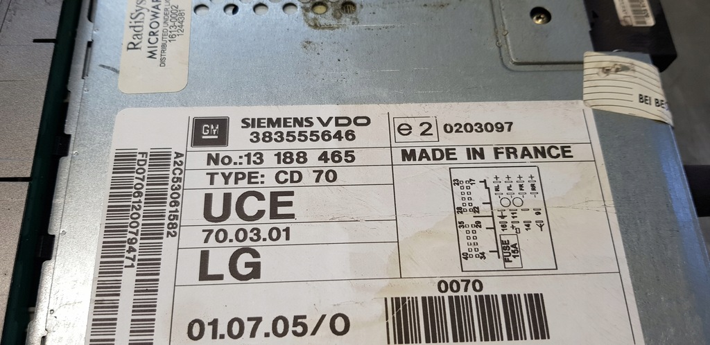 фото №7, Opel zafira b навігація дисплей радіо рамка набір cd70 navi