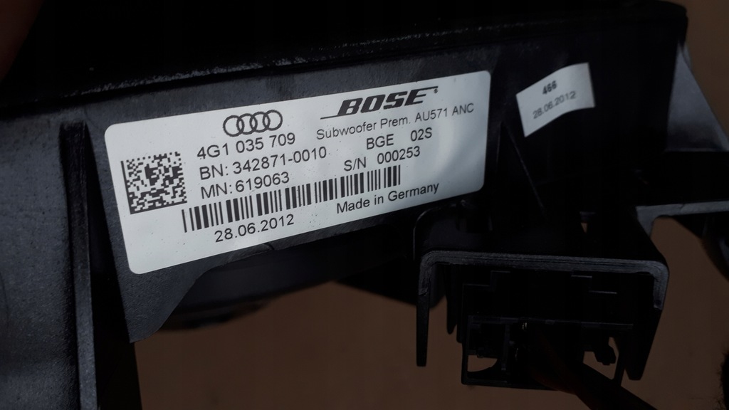 фото №7, S6 c7 4g a6 динамик сабвуфер bose 4g1035709 sedan