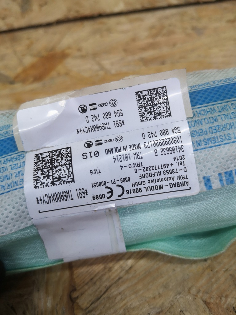 фото №5, Vw golf vii шторка безпеки права 5g4880742d