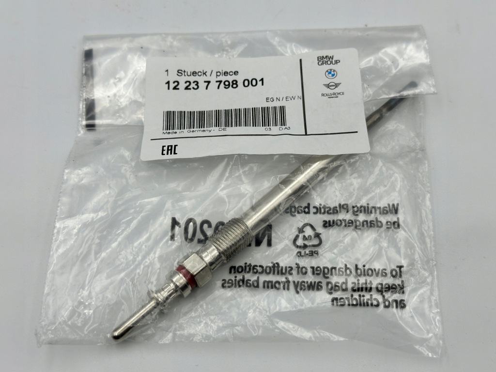 Nowa свічка розжарювання дизель mini r55 lci r56 lci r60 r61 7798001 Ціна