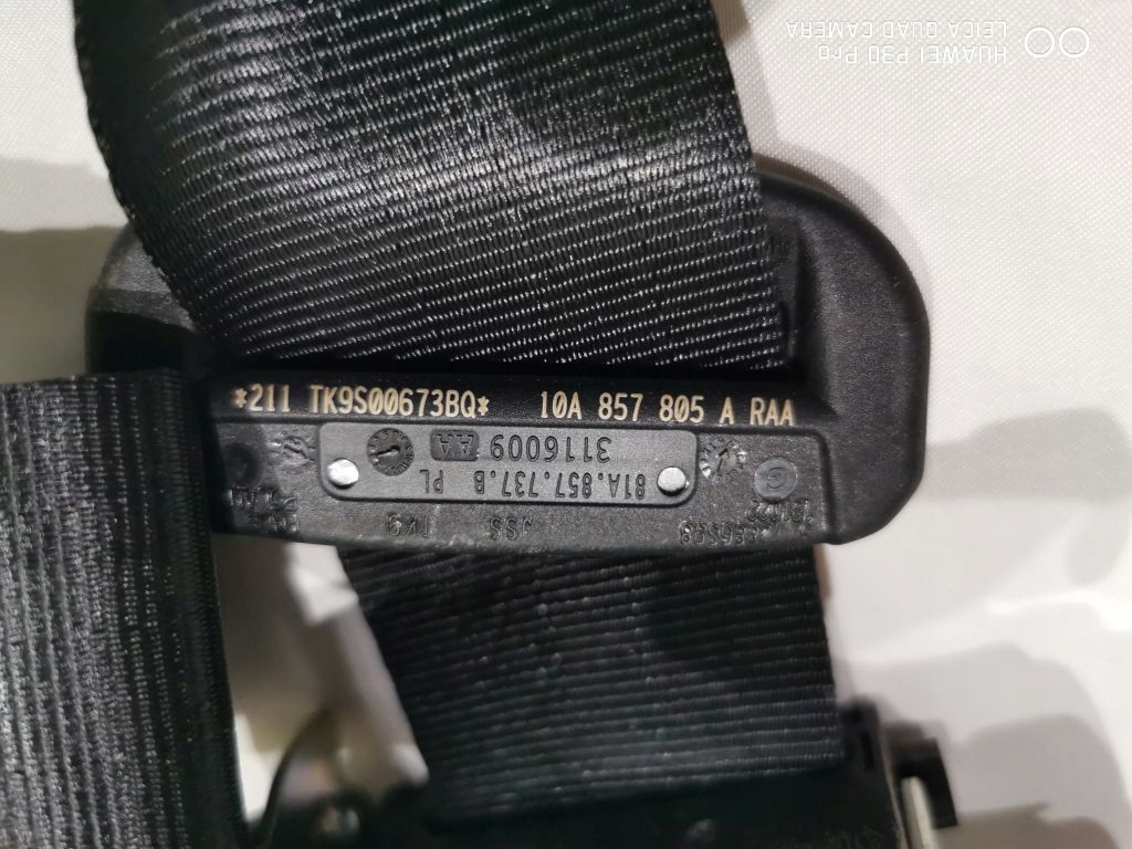 фото №5, Vw id3 - задние ремни безопасности 10a