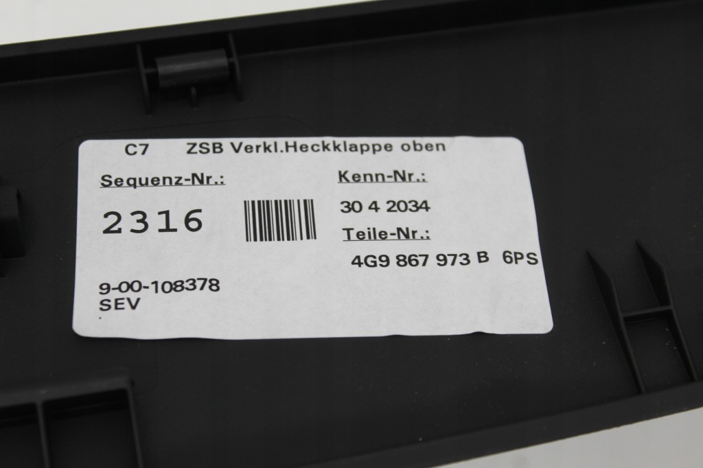 Audi a6 c7 avant оббивка кришки 4g9867973b Зі Шроту