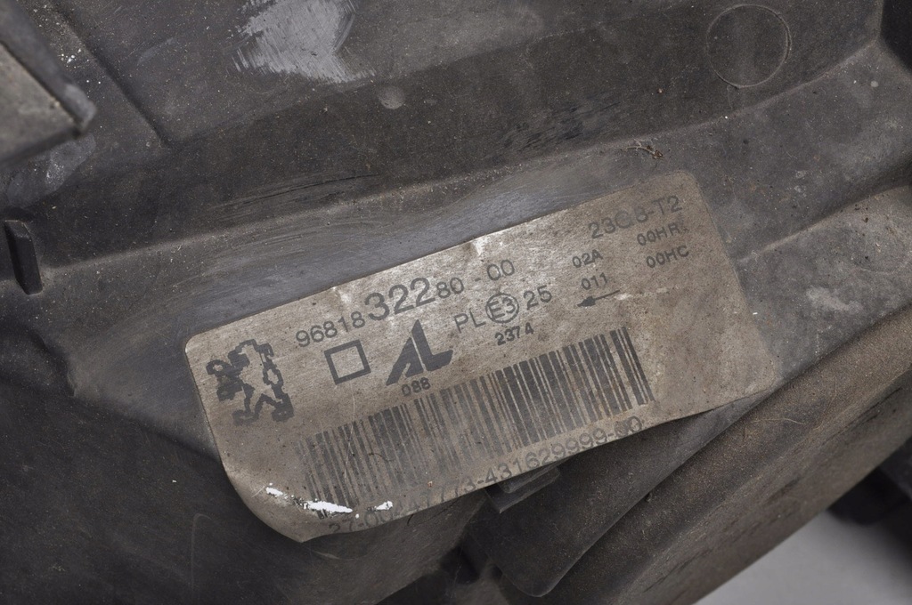 фото №8, Peugeot 307 lift лампа правая передняя europa