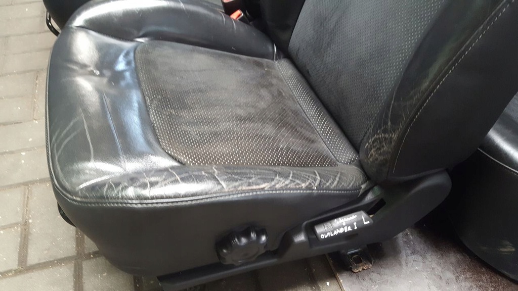 фото №11, Сиденья обшивки кожа комплект mitsubishi outlander i